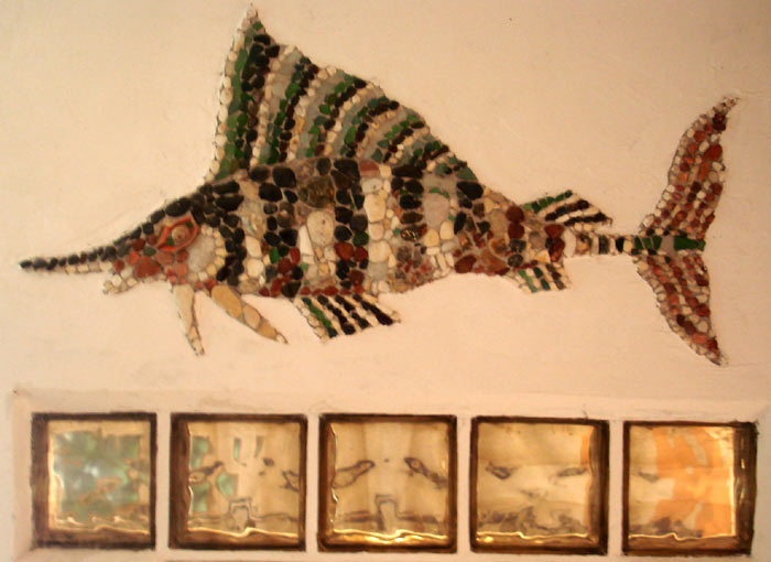 Мозаичная рыба - марлин